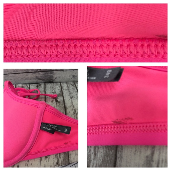 Size S/34B Aerie/OP Pink “Nina” Halter Bikini - Picture 6 of 7